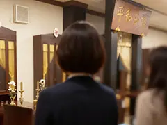 道院の見学風景