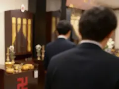 道院の見学風景